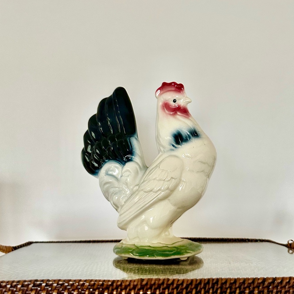 Ceramic Rooster Figurine